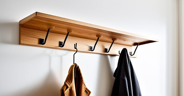 Porte manteau bois clair : style et fonctionnalité à portée de main