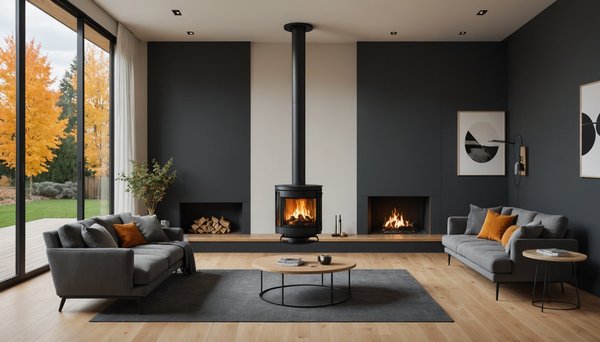 Poêle à bois suspendu : la solution idéale pour gagner de la place dans un salon moderne